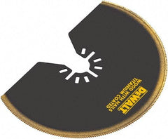 DeWALT - Titanium Head Rotary & Multi-Tool Semicircle Blade - Universal Fitment for Use on All Major Brands (No Adapter Required) - Exact Tool & Supply