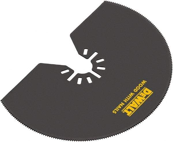 DeWALT - Semicircle Rotary Tool Blade - UNIVERSAL FITMENT, For Use on All Major Brands (no Adapter Required) - Exact Tool & Supply