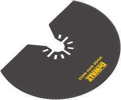 DeWALT - Semicircle Rotary Tool Blade - UNIVERSAL FITMENT, For Use on All Major Brands (no Adapter Required) - Exact Tool & Supply