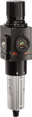 ARO/Ingersoll-Rand - 3/4" NPT Port Heavy Duty 1 Piece Filter/Regulator FRL Unit - Metal Bowl, 236 SCFM, 250 Max psi, 14.689" High x 4.091" Long, Automatic Drain - Exact Tool & Supply