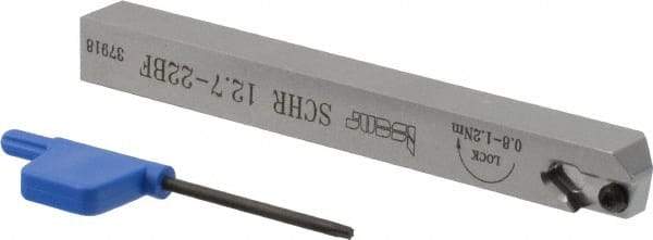 Iscar - SCH, External, Right Hand, 0.315" Max Depth of Cut, 0.02 to 0.098" Groove Width, Indexable Grooving Tool Holder - SCIR 22 Insert Compatibility, 1/2" Shank Height, 1/2" Shank Width, 4.921" OAL - Exact Tool & Supply