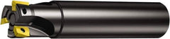 Sandvik Coromant - 32mm Cut Diam, 10mm Max Depth of Cut, 32mm Shank Diam, 130mm OAL, Indexable Square Shoulder End Mill - Multiple Insert Styles, Cylindrical Shank, 90° Lead Angle, Through Coolant, Series CoroMill 390 - Exact Tool & Supply
