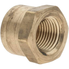 Parker - 1/8 Female Thread, Brass Industrial Pipe End Cap - FNPTF, 1,000 psi - Exact Tool & Supply