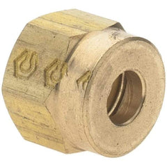 Value Collection - 5/32" Outside Diam, 5/32 Thread, Metal Push-to-Connect Tube Nut - Push to Connect Connection - Exact Tool & Supply