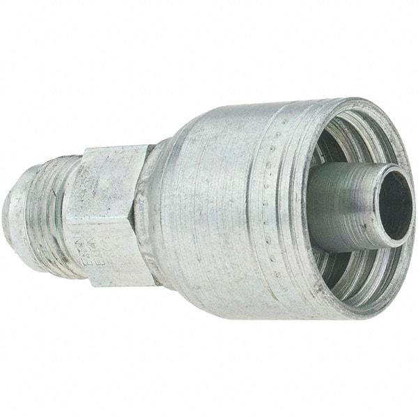 Value Collection - 3/4-16 JIC Steel Hydraulic Hose Adapter - -8 Hose Size, 1/2" Hose Diam, Series TTC - Exact Tool & Supply