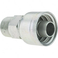 Value Collection - 3/4-14 NPT Steel Hydraulic Hose Male Hose End - -12 Hose Size, 3/4" Hose Diam, Series TTC - Exact Tool & Supply