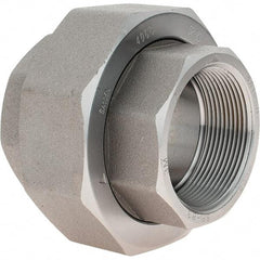 Value Collection - Size 2", Class 3,000, Forged Carbon Steel Black Pipe Union - NPT End Connection - Exact Tool & Supply