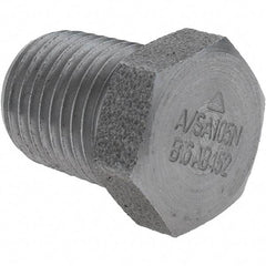 Value Collection - Size 1/4", Class 3,000, Forged Carbon Steel Black Pipe Hex Plug - NPT End Connection - Exact Tool & Supply