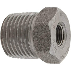 Value Collection - Size 1/2 x 1/8", Class 3,000, Forged Carbon Steel Black Pipe Bushing - NPT End Connection - Exact Tool & Supply