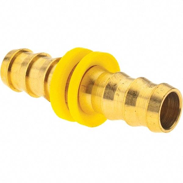 Value Collection - 5/8" ID 5/8 Barbed Push On Hose Splicer - Brass - Exact Tool & Supply