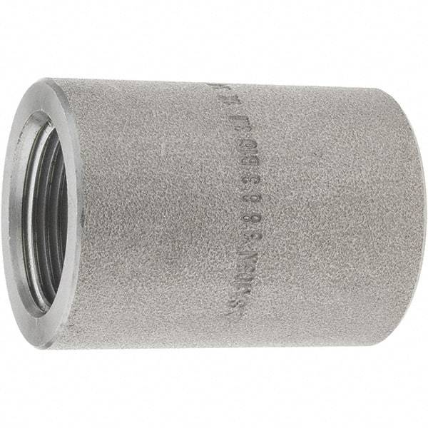 Value Collection - Size 1 x 3/4", Steel Black Pipe Reducing Coupling - 3,000 psi, Threaded (NPT) End Connection - Exact Tool & Supply