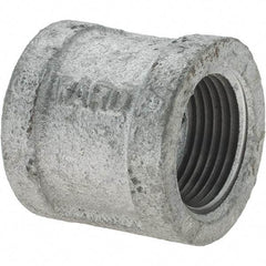 Value Collection - Class 150, 1" Galvanized Pipe Coupling (Right Hand) - Threaded, Malleable Iron - Exact Tool & Supply