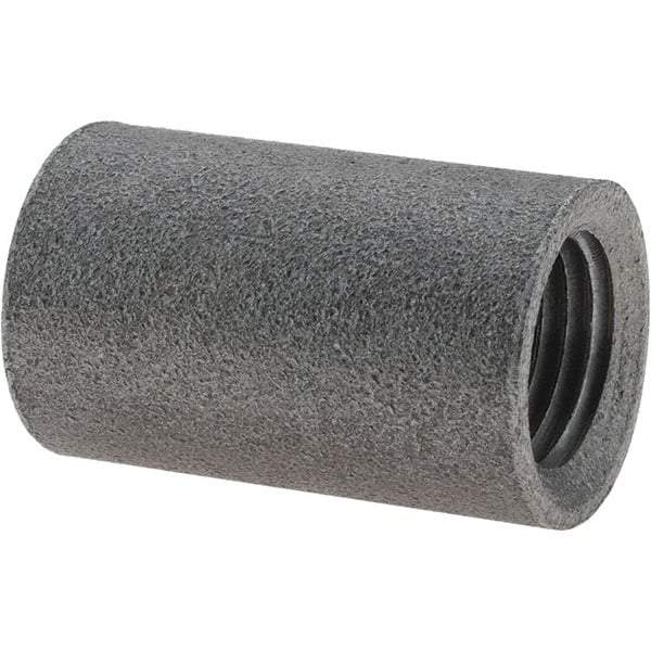 Value Collection - Size 1/4", Class 150, Malleable Iron Black Pipe Coupling - 150 psi, Threaded End Connection - Exact Tool & Supply