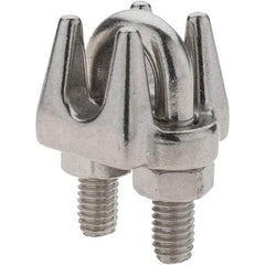 Value Collection - 1/4" Wire Rope Clips - Stainless Steel - Exact Tool & Supply