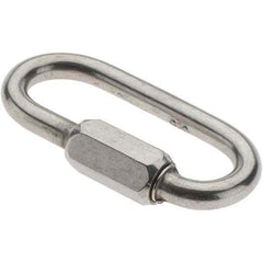 Value Collection - Stainless Steel Quick Link - 3/16" Diameter, 800 Lb Load Limit - Exact Tool & Supply