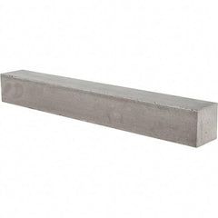 Value Collection - 12" Long x 1-1/2" High x 1-1/2" Wide, Plain Steel Oversized Key Stock - Cold Drawn Steel - Exact Tool & Supply