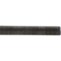 Value Collection - M20x2.5 1m Long, Steel Metric Threaded Rod - Zinc-Plated Finish - Exact Tool & Supply