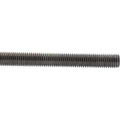 Value Collection - M14x2 1m Long, Steel Metric Threaded Rod - Zinc-Plated Finish - Exact Tool & Supply