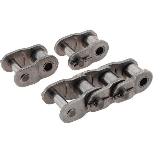 Value Collection - ANSI 60, Roller Chain Offset Link - For Use with Stainless Steel Single Strand Chain - Exact Tool & Supply