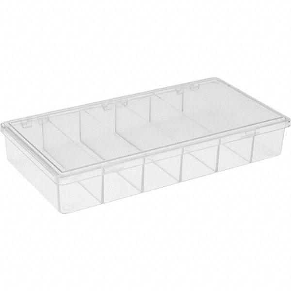 Value Collection - 8-1/4" Wide x 1-3/8" High x 4-1/4" Deep, Small Parts Storage Box - Plastic Frame - Exact Tool & Supply