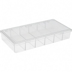 Value Collection - 8-1/4" Wide x 1-3/8" High x 4-1/4" Deep, Small Parts Storage Box - Plastic Frame - Exact Tool & Supply