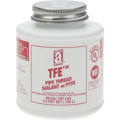 Value Collection - 4 oz Brush Top Can Pipe Sealant - PTFE Based, 500°F Max Working Temp - Exact Tool & Supply