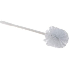 Value Collection - Toilet Bowl Brush - Synthetic, Plastic Handle, White - Exact Tool & Supply
