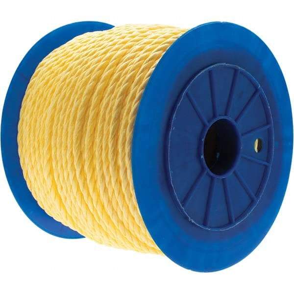 Value Collection - 600' Max Length Polypropylene Twisted Rope - 3/8" Diam - Exact Tool & Supply