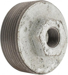 Value Collection - Class 150, 2-1/2 x 1/2" Galvanized Pipe Hex Bushing - Threaded, Malleable Iron - Exact Tool & Supply