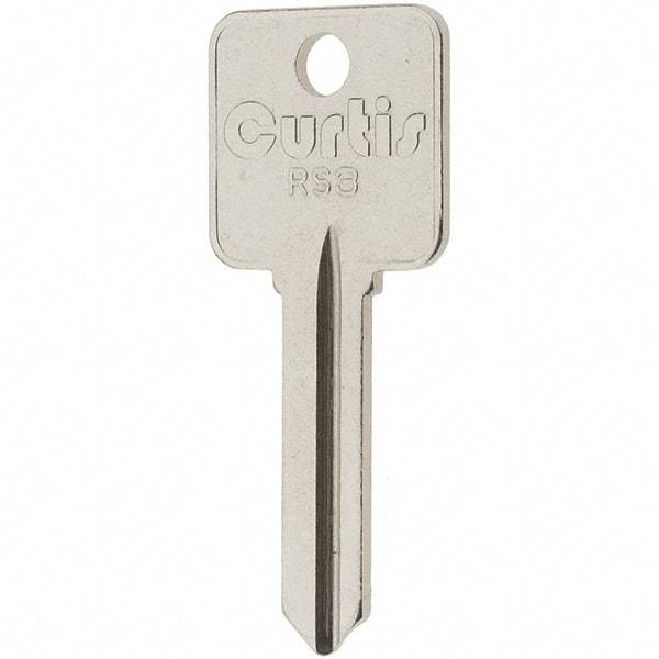 Value Collection - Metal Rousseau Key Blank - Nickel - Exact Tool & Supply