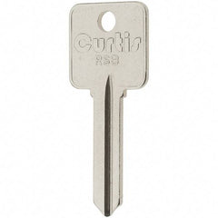 Value Collection - Metal Rousseau Key Blank - Nickel - Exact Tool & Supply