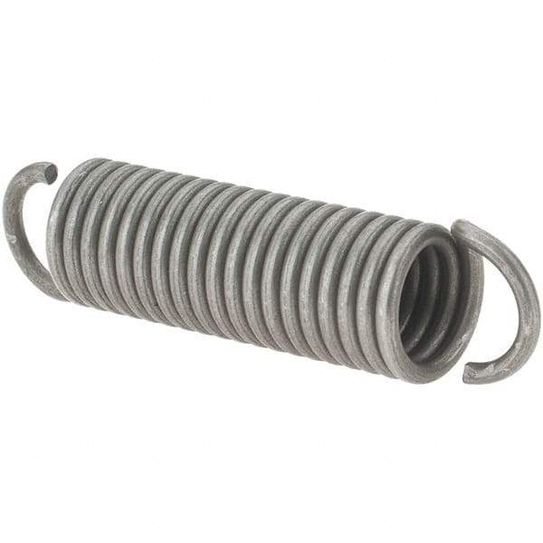 Value Collection - 11/32" OD, Steel Extension Spring - 15 Lb/In Rating - Exact Tool & Supply