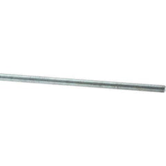 Value Collection - M10x1.25 1m Long, Steel Metric Threaded Rod - Zinc-Plated Finish - Exact Tool & Supply