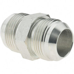 Value Collection - 1" Tube OD, 37° Steel Flared Tube Union - 3/4-16 SAE-ORB, Flare x SAE-ORB Ends - Exact Tool & Supply
