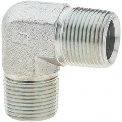 Value Collection - Industrial Pipe 90° Elbow - MNPTF x MNPTF, 4,000 psi - Exact Tool & Supply