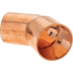 Value Collection - 1" Wrot Copper Pipe 45° Street Elbow - FTG x C - Exact Tool & Supply
