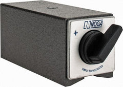 Noga - 120mm Long x 50mm Wide x 55mm High Magnetic Indicator Base with On/Off Switch - 1,300 N Magnetic Pull - Exact Tool & Supply