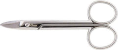 Clauss - 1" LOC, 4-9/64" OAL Straight Scissors - Steel Straight Handle, For Paper, Fabric - Exact Tool & Supply