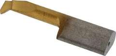 HORN - 0.591" Cutting Depth, 16 to 20 TPI, 0.236" Diam, Internal Thread, Solid Carbide, Single Point Threading Tool - TiN Finish, 0.13" Projection from Center, 60° Profile Angle - Exact Tool & Supply
