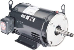 US Motors - 1 hp, ODP Enclosure, No Thermal Protection, 1,740 RPM, 208-230/460 Volt, 60 Hz, Three Phase Energy Efficient Motor - Size 143 Frame, Rigid Mount, 1 Speed, Ball Bearings, 3.1-3/1.5 Full Load Amps, F Class Insulation, CCW Lead End - Exact Tool & Supply