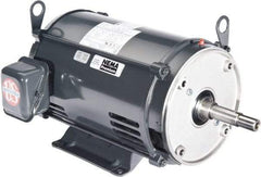 US Motors - 10 hp, ODP Enclosure, No Thermal Protection, 3,500 RPM, 208-230/460 Volt, 60 Hz, Three Phase Energy Efficient Motor - Size 213 Frame, Rigid Mount, 1 Speed, Ball Bearings, 27.5-25.3/12.6 Full Load Amps, F Class Insulation, CCW Lead End - Exact Tool & Supply