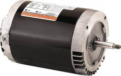 US Motors - 1.5 hp, ODP Enclosure, No Thermal Protection, 3,520 RPM, 208-230/460 Volt, 60 Hz, Three Phase Standard Efficient Motor - Size 56 Frame, C-Face Mount, 1 Speed, Ball Bearings, 5-5/2.5 Full Load Amps, F Class Insulation, CCW Lead End - Exact Tool & Supply