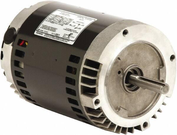 US Motors - 2 hp, ODP Enclosure, No Thermal Protection, 3,510 RPM, 208-230/460 Volt, 60 Hz, Three Phase Standard Efficient Motor - Size 56 Frame, C-Face Mount, 1 Speed, Ball Bearings, 5.5-5.1/2.5 Full Load Amps, F Class Insulation, CCW Lead End - Exact Tool & Supply
