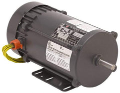 US Motors - 1/2 hp, Auto Thermal Protection, 3,450 RPM, 115/208-230 Volt, Single Phase Motor - Size 56C Frame, C-Face with Base & C-Face without Base Mount, Ball Bearings, 8.0/4.0-4.0 Full Load Amps, B Class Insulation - Exact Tool & Supply