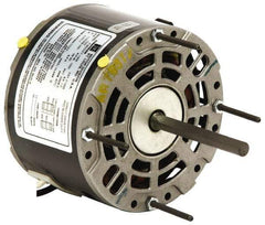 US Motors - 1/8 hp, ODP Enclosure, Auto Thermal Protection, 1,075 RPM, 230 Volt, 60 Hz, Industrial Electric AC/DC Motor - Size 48 Frame, Band/Hub Mount, 1 Speed, Sleeve Bearings, 0.97 Full Load Amps, B Class Insulation, CCW Lead End - Exact Tool & Supply
