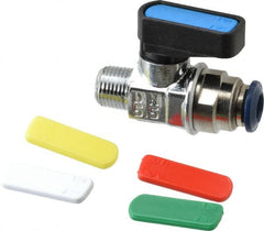 Aignep USA - 1/8" Pipe, Full Port, Brass Standard Ball Valve - Exact Tool & Supply