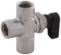 Aignep USA - 1/8" Pipe, Full Port, Brass Standard Ball Valve - Exact Tool & Supply