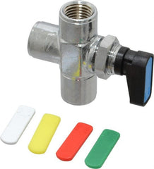 Aignep USA - 1/4" Pipe, Full Port, Brass Standard Ball Valve - Exact Tool & Supply
