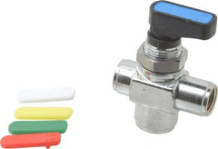 Aignep USA - 1/8" Pipe, Full Port, Brass Standard Ball Valve - Exact Tool & Supply