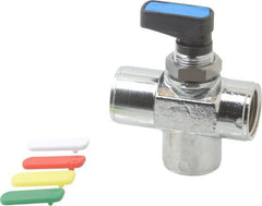 Aignep USA - 3/8" Pipe, Full Port, Brass Standard Ball Valve - Exact Tool & Supply